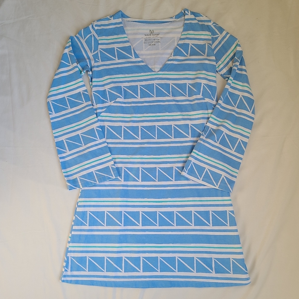 Mahi Gold All Over Print Dress